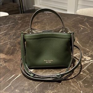 Kate Spade Olive Green Leather Crossbody Bag